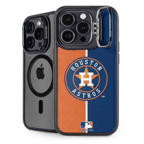 MLB Houston Astros Split iPhone 14 Pro Kickstand Case